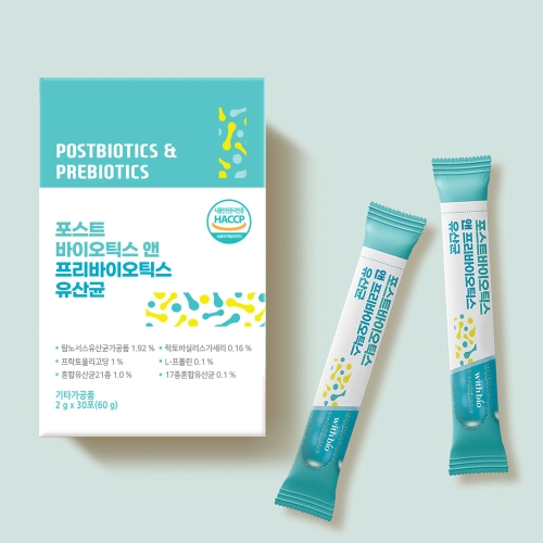위드바이오 포스트바이오틱스 앤 프리바이오틱스 유산균 2g x 30포