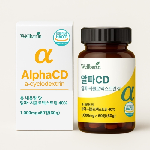 웰바른 알파 CD 알파시클로덱트린정 1,000mg x 60정