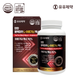 유유제약 탄탄 블랙마카 L-아르기닌 맥스 1,000mgX180정
