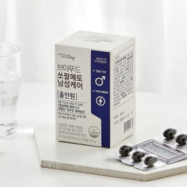 한국야쿠르트 브이푸드 쏘팔메토 남성케어 올인원 650mg x 30캡슐