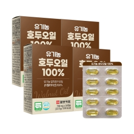 일양약품 유기농 호두오일100% 750mg x 30캡슐 x ★ 4박스 ★