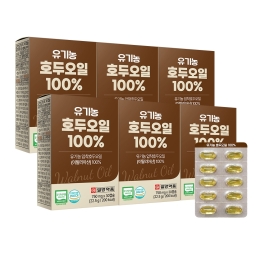 일양약품 유기농 호두오일100% 750mg x 30캡슐 x ★ 6박스 ★