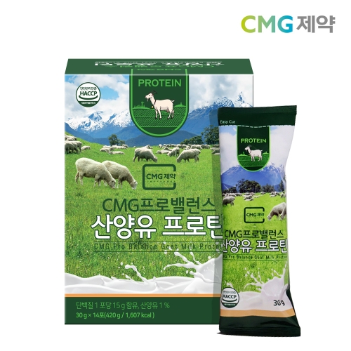 CMG제약 프로밸런스 산양유 프로틴 30g x 14포