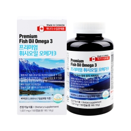 캐나다 직수입 프리미엄 휘시오일 오메가3 1,001mg x 180캡슐