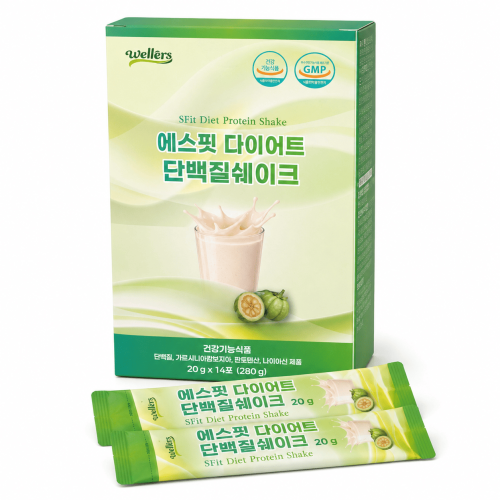 웰러스 에스핏 다이어트 단백질쉐이크 20g x 14포