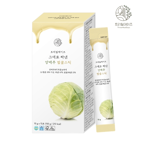 트리밀데이즈 그대로 짜낸 양배추 벌꿀스틱 10g x 15포