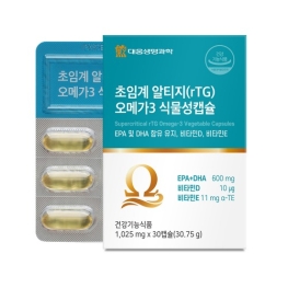 대웅 초임계 알티지(rTG) 오메가3 식물성캡슐 1025mg x 30캡슐