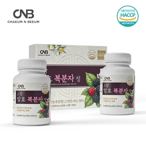 CNB 고창 발효 복분자 정 600mg x 90정 x 2통