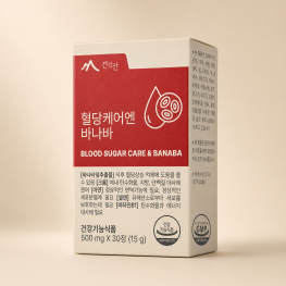건강산 혈당케어엔 바나바 500mg x 30정