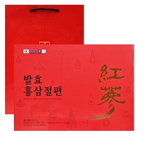 동진제약 발효홍삼절편 200g(빨강)