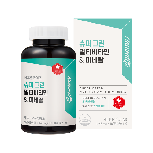 네추럴라이즈 슈퍼 그린 멀티비타민&미네랄 1445mg x 180정