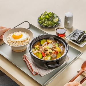 광주식 애호박찌개와 계란후라이