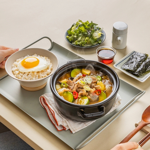 광주식 애호박찌개와 계란후라이