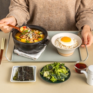 광주식 애호박찌개와 계란후라이