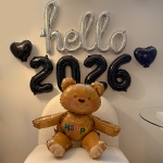 연말 풍선 헬로우 신년 파티 세트