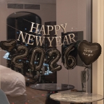 연말 홈 파티 용품 해피뉴이어 명조체 하트 세트 풍선 신년