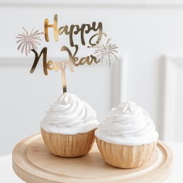 해피뉴이어 토퍼 폭죽 데코픽 연말 용품 신년 홈 파티 소품