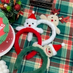 크리스마스 인형 머리띠 3종 세트 홈 파티 용품 루돌프 눈사람