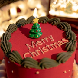 크리스마스 초 입체 트리 케이크 장식 데코 소품 홈 파티 용품
