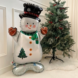 크리스마스 스탠딩 빅 눈사람 풍선 소품 용품 데코
