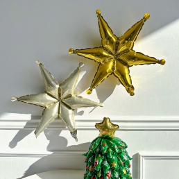 크리스마스 풍선 육각별 풍선 홈 파티 소품 용품