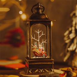 크리스마스 사각 랜턴 썰매 산타 오르골 무드등 스노우볼 워터볼 조명