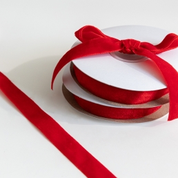 크리스마스 레드 벨벳 리본 공예 선물 포장 트리 오너먼트