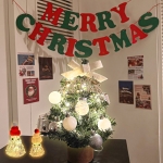 크리스마스트리 미니트리 세트 오너먼트 포스터 전구포함 40cm