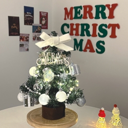 크리스마스트리 미니트리 세트 오너먼트 포스터 전구포함 40cm