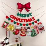 크리스마스 가랜드 산타 트리 루돌프 소품 미니 풍선