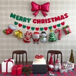 크리스마스 가랜드 산타 트리 루돌프 소품 미니 풍선