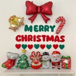 크리스마스 가랜드 산타 트리 루돌프 소품 미니 풍선