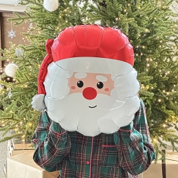 대두 산타 얼굴 풍선 크리스마스 홈 파티 소품 용품 장식 데코