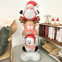 대형 산타 루돌프 눈사람 풍선 크리스마스 파티 데코