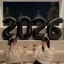 연말 소품 숫자 풍선 40인치 특대 사이즈 신년 홈 파티 용품