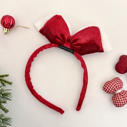 크리스마스 머리띠 빅 리본 트윙클 홈 파티 소품 데코 용품