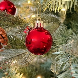 크리스마스 오너먼트 트리 꾸미기 데코 장식 레드 볼 세트 4cm