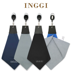 INGGI 미니 골프 타올 골프수건 휴대용 고리타올 4색 (정품)