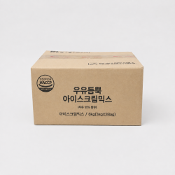 소프트아이스크림 믹스 밀크맛 우유듬뿍6kg(3kg x 2)
