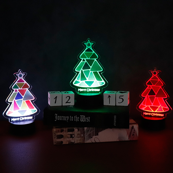 아크릴 LED 트리 무드등크리스마스 공간연출 소품눈사람 무드등 증정