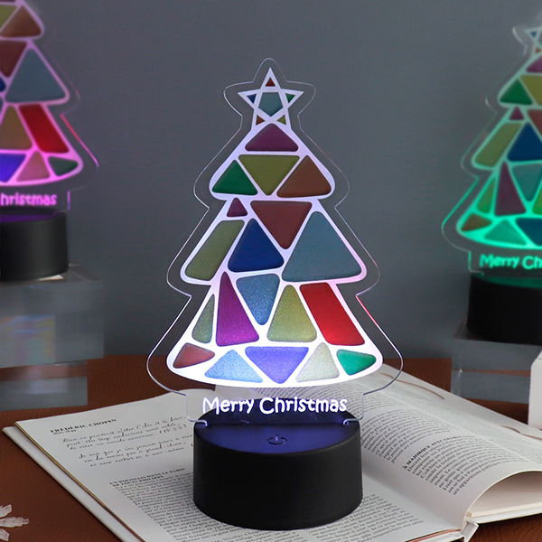 아크릴 LED 트리 무드등크리스마스 인테리어 장식눈사람 무드등 증정