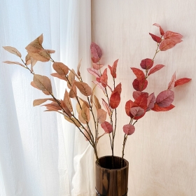 낙엽 감잎가지 조화 장식 1P 가을소품