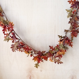 도토리 열매 가랜드 장식 낙엽 조화 벽걸이 가을소품