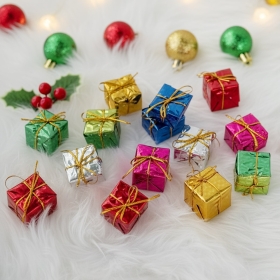 크리스마스 트리 장식 미니 선물상자 소 12P