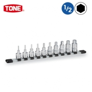 토네[TONE] 1/2" 육각 비트 소켓 인치 inch 세트 10피스 HHB410