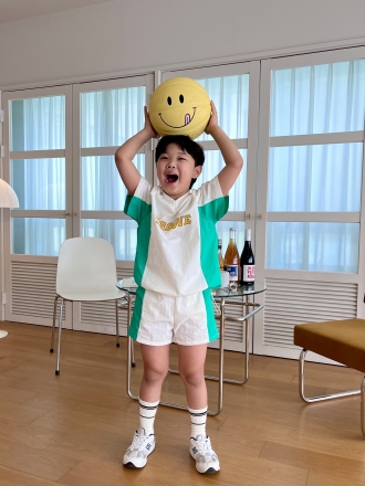 키르르 그루브티 배색팬츠 세트