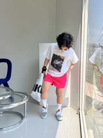 키르르 형광 토들러 팬츠