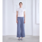 유어즈 피그먼트 절개 와이드팬츠