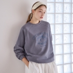 유어즈 뉴베이직 유니크 버터플라이 그래픽 맨투맨