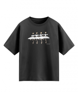 VERONICA J - [2차 재입고] LITTE 4 SWAN T SHIRT - CHARCOAL